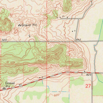 United States Geological Survey Saxeville, WI (1961, 24000-Scale) digital map