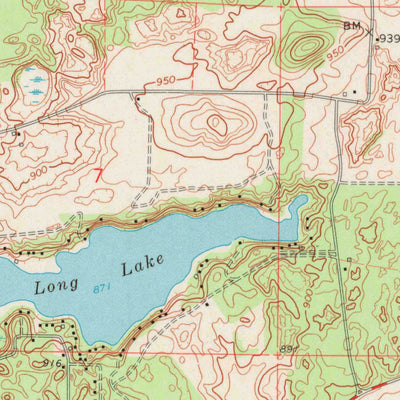 United States Geological Survey Saxeville, WI (1961, 24000-Scale) digital map