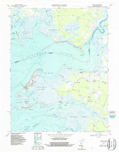 United States Geological Survey Saxis, VA-MD (1968, 24000-Scale) digital map