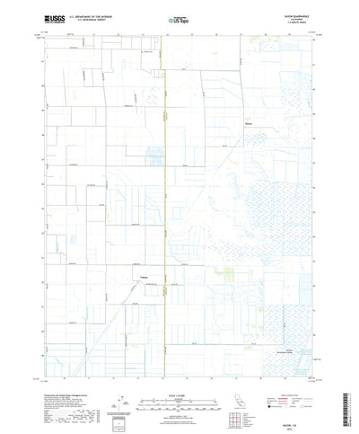 United States Geological Survey Saxon, CA (2022, 24000-Scale) digital map