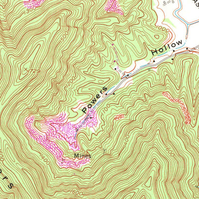 United States Geological Survey Saxton, KY (1970, 24000-Scale) digital map