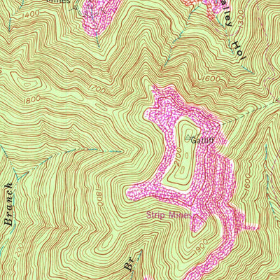 United States Geological Survey Saxton, KY (1970, 24000-Scale) digital map