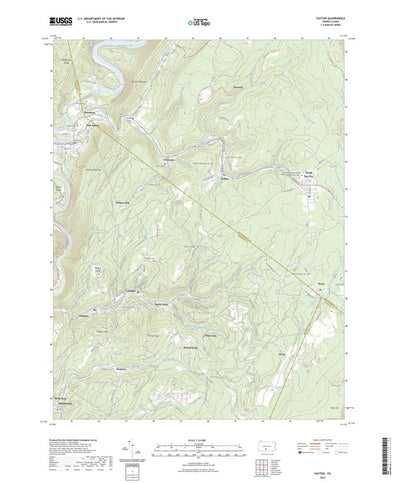 United States Geological Survey Saxton, PA (2023, 24000-Scale) digital map