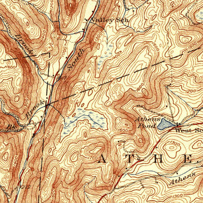United States Geological Survey Saxtons River, VT (1933, 62500-Scale) digital map