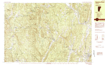 United States Geological Survey Saxtons River, VT (1984, 25000-Scale) digital map