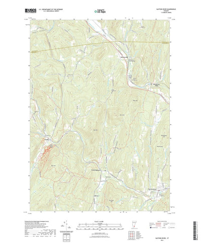 United States Geological Survey Saxtons River, VT (2021, 24000-Scale) digital map