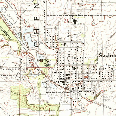 United States Geological Survey Saybrook, IL (1983, 24000-Scale) digital map