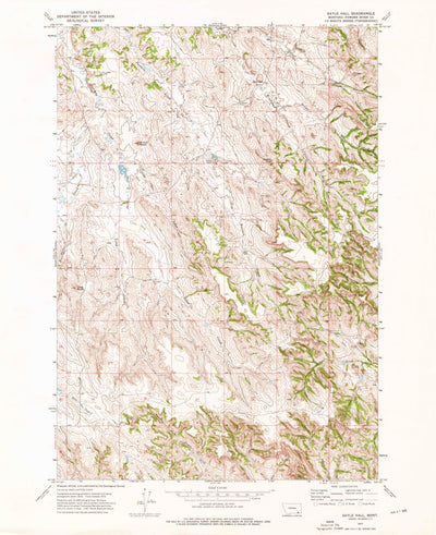 United States Geological Survey Sayle Hall, MT (1972, 24000-Scale) digital map