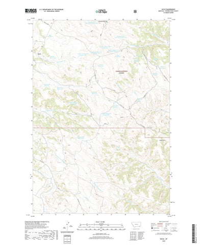United States Geological Survey Sayle, MT (2020, 24000-Scale) digital map
