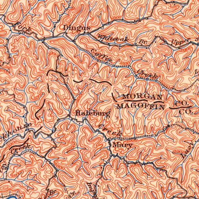 United States Geological Survey Saylersville, KY (1889, 125000-Scale) digital map