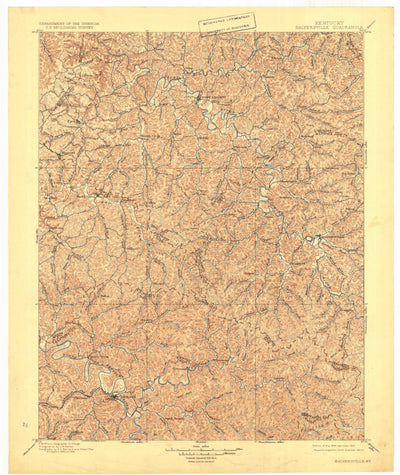 United States Geological Survey Saylersville, KY (1899, 125000-Scale) digital map
