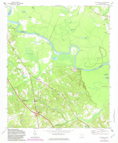 United States Geological Survey Saylors Lake, SC (1972, 24000-Scale) digital map