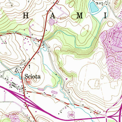United States Geological Survey Saylorsburg, PA (1960, 24000-Scale) digital map