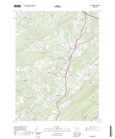 United States Geological Survey Saylorsburg, PA (2023, 24000-Scale) digital map
