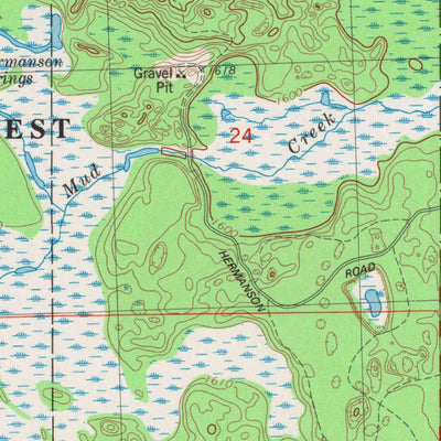 United States Geological Survey Sayner, WI (1982, 24000-Scale) digital map