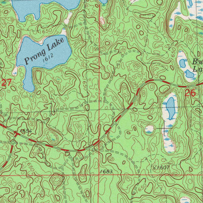 United States Geological Survey Sayner, WI (1982, 24000-Scale) digital map