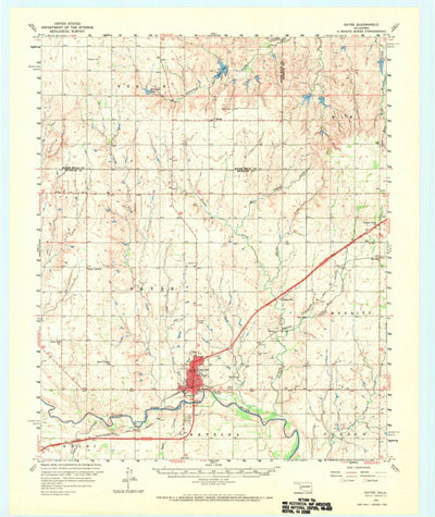 United States Geological Survey Sayre, OK (1960, 62500-Scale) digital map