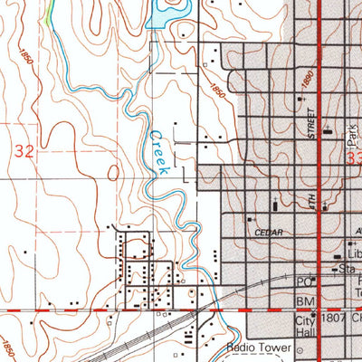 United States Geological Survey Sayre, OK (1989, 24000-Scale) digital map