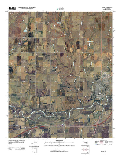 United States Geological Survey Sayre, OK (2010, 24000-Scale) digital map