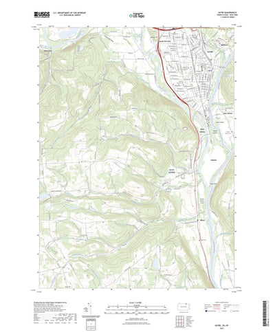 United States Geological Survey Sayre, PA (2023, 24000-Scale) digital map