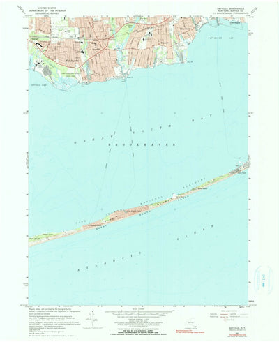 United States Geological Survey Sayville, NY (1967, 24000-Scale) digital map
