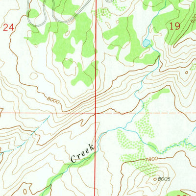 United States Geological Survey Scab Creek, WY (V1, 1968) digital map
