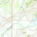 United States Geological Survey Scab Creek, WY (V3, 1968) digital map