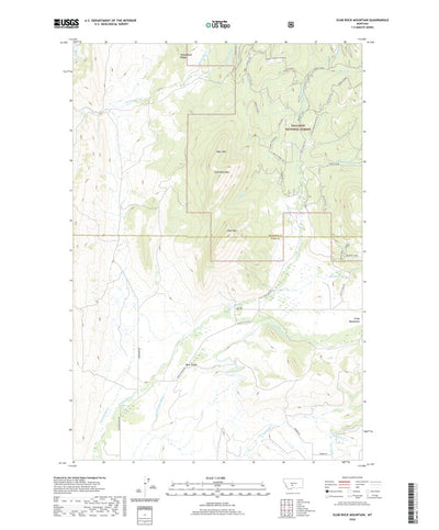 United States Geological Survey Scab Rock Mountain, MT (2020, 24000-Scale) digital map