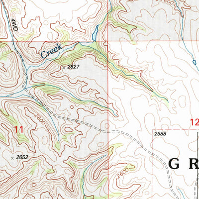 United States Geological Survey Scairt Woman Draw, ND (1997, 24000-Scale) digital map