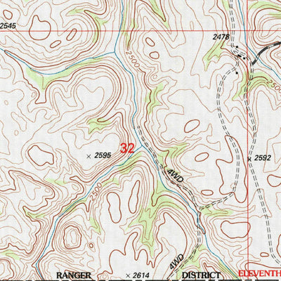 United States Geological Survey Scairt Woman Draw, ND (1997, 24000-Scale) digital map