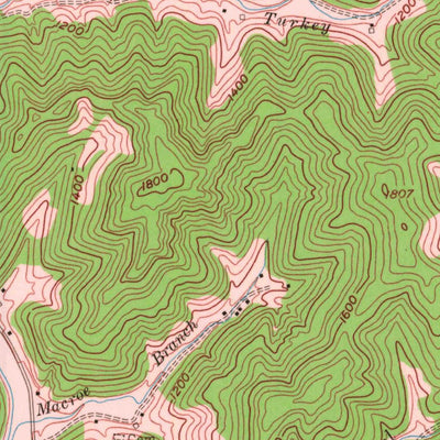 United States Geological Survey Scalf, KY (1954, 24000-Scale) digital map