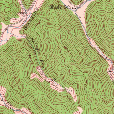 United States Geological Survey Scalf, KY (1954, 24000-Scale) digital map