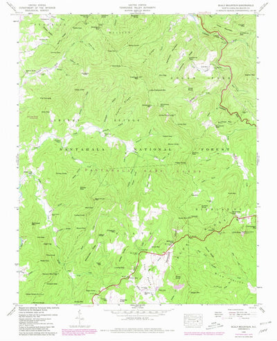United States Geological Survey Scaly Mountain, NC (1946, 24000-Scale) digital map
