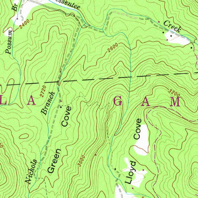 United States Geological Survey Scaly Mountain, NC (1946, 24000-Scale) digital map