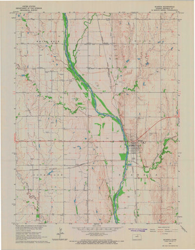 United States Geological Survey Scandia, KS (1966, 24000-Scale) digital map