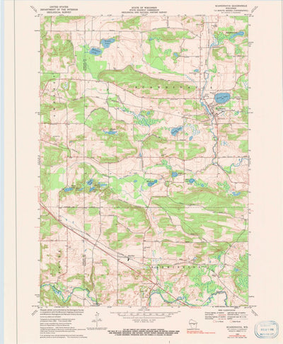 United States Geological Survey Scandinavia, WI (1969, 24000-Scale) digital map
