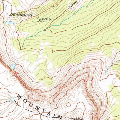 United States Geological Survey Scapegoat Mountain, MT (1970, 24000-Scale) digital map