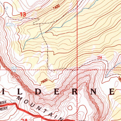 United States Geological Survey Scapegoat Mountain, MT (1995, 24000-Scale) digital map