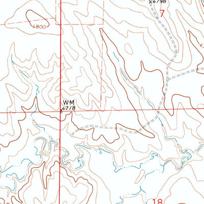 United States Geological Survey Scaper Reservoir, WY (1971, 24000-Scale) digital map