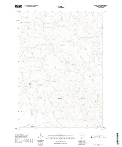 United States Geological Survey Scaper Reservoir, WY (2021, 24000-Scale) digital map