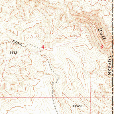 United States Geological Survey Scarecrow Peak, UT-NV (1973, 24000-Scale) digital map