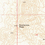 United States Geological Survey Scarecrow Peak, UT-NV (1973, 24000-Scale) digital map