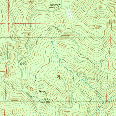 United States Geological Survey Scaredman Creek, OR (1989, 24000-Scale) digital map