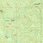 United States Geological Survey Scaredman Creek, OR (1989, 24000-Scale) digital map