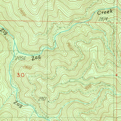 United States Geological Survey Scaredman Creek, OR (1989, 24000-Scale) digital map