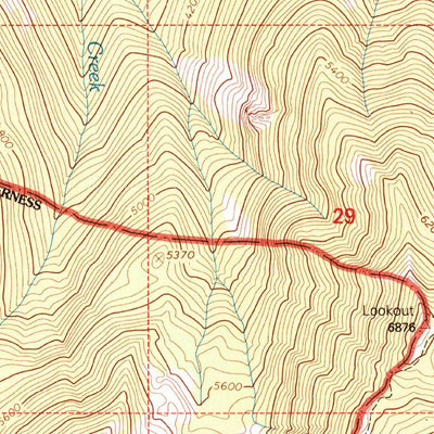 United States Geological Survey Scenery Mountain, MT (1997, 24000-Scale) digital map