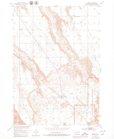 United States Geological Survey Scenic, SD (1954, 24000-Scale) digital map