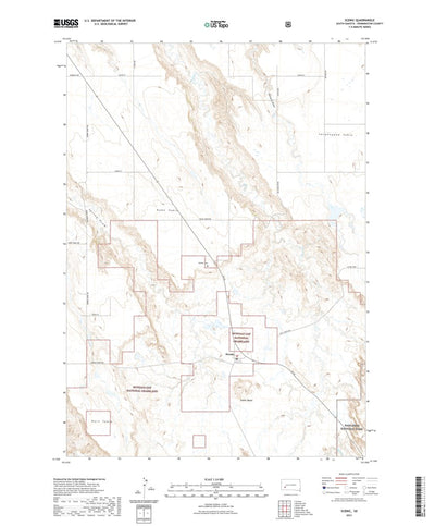 United States Geological Survey Scenic, SD (2021, 24000-Scale) digital map