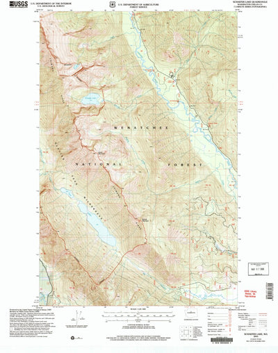 United States Geological Survey Schaefer Lake, WA (2004, 24000-Scale) digital map