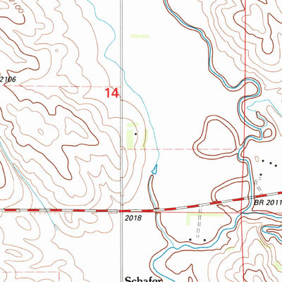 United States Geological Survey Schafer, ND (1997, 24000-Scale) digital map